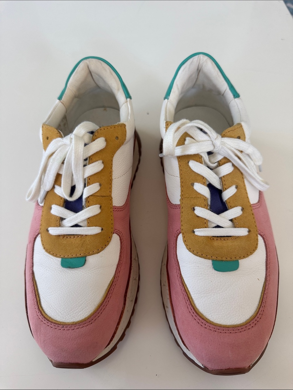 Madewell color block wedge sneaker- size 8.5